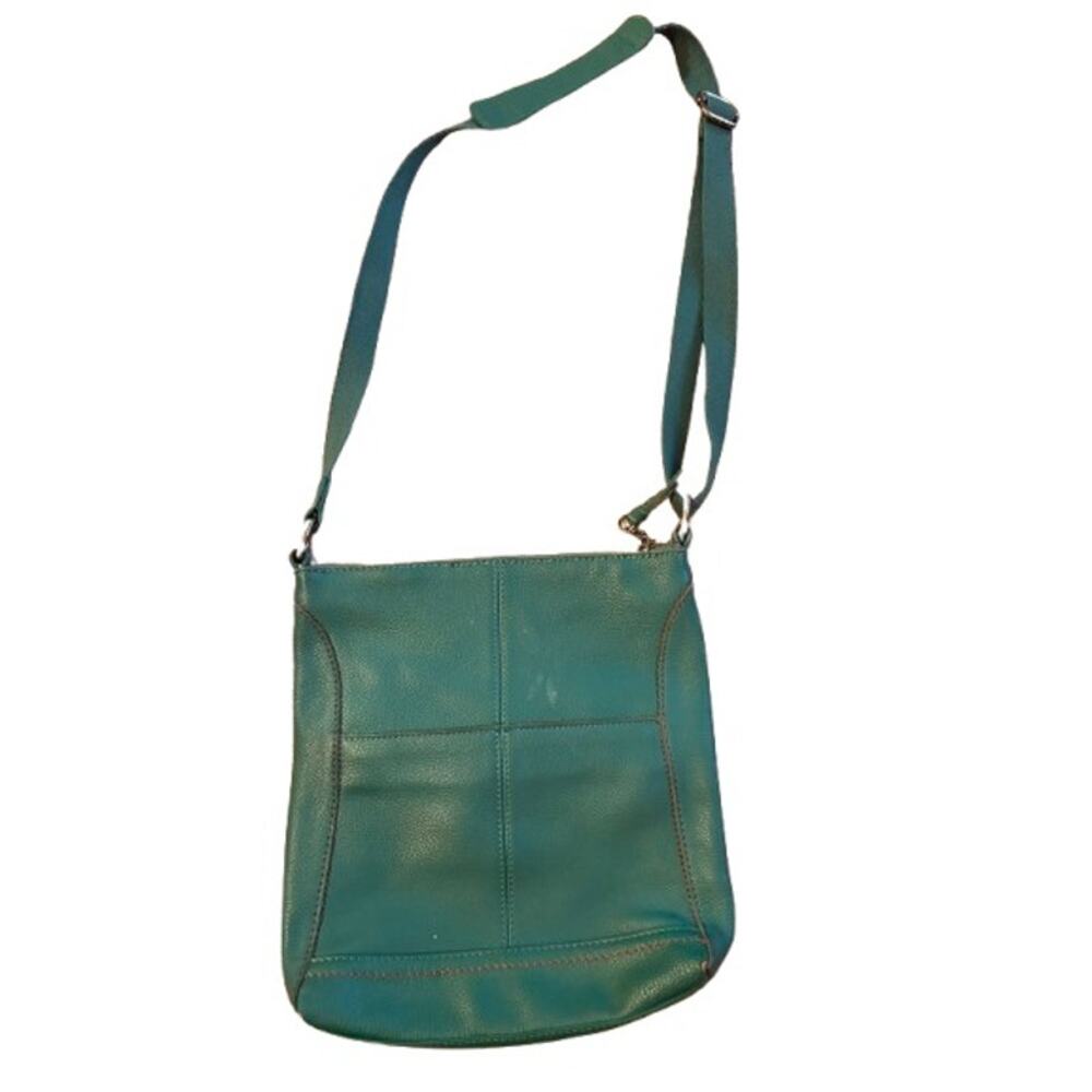 The Sak Playa Phone Crossbody Bag in Teal Leather - Picture 2 of 6